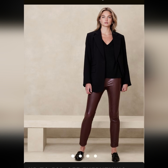 Banana Republic Pants - Banana Republic Vegan Leather Legings